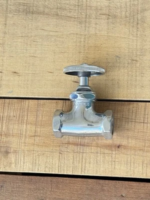 Vintage Republic Shut Off Valve Chrome Sink Deco Victorian American - Image 1 of 4