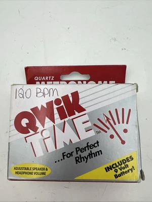METRÓNOMO de cuarzo Qwik Time QT3 para un ritmo perfecto rango de pantalla digital 40-250 Foto 1 de 4