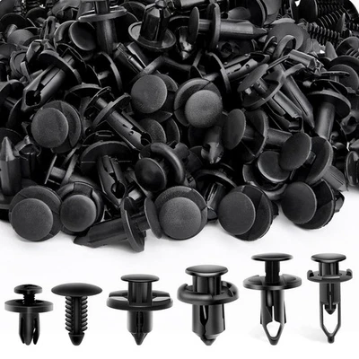 New 200PC Bumper Clip Kit for Nissan - Hood/Fender Retainer Push Pins Foto 1 de 4