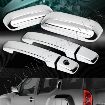 ESPEJO CROMADO MANIJA PUERTA CUBIERTAS TAPAS EMBELLECEDOR 6 PIEZAS PARA 05-15 NISSAN XTERRA Foto 1 de 3