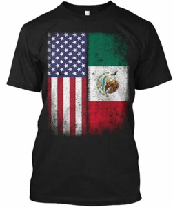 Camiseta Bandera Mexicana México Americana Hecha en Estados Unidos Talla S a 5XL - Imagen 1 de 1