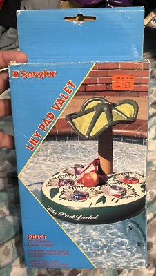 De colección Sevylor Lily Pad Valet Cerveza Bebida Flotador Piscina Bebida Caddie Difícil de Encontrar Raro Nuevo Foto 1 de 4