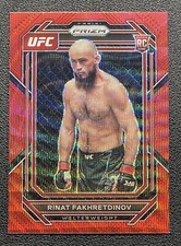2023 Panini Prizm UFC Rinat Fakhretdinov RC Rookie Card #116 Red Wave Prizm