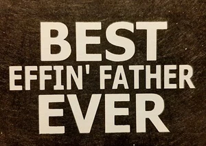 BEST EFFIN' FATHER EVER MESH TRUCKER CAP SNAP BACK (PICK COLOR) SAYING - Imagen 1 de 43