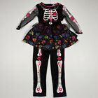Girls Fancy Dress Up Costume 7-8 Years Day Of The Dead Sugar Skull Cinco De Mayo