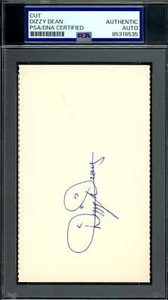 Dizzy Dean PSA DNA Coa Signed 3x5 Index Card Autograph - Picture 1 of 1