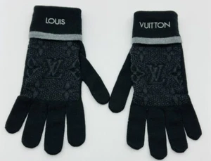 Louis Vuitton LV Gon My Monogram Eclipse Wool Gloves Jacquard M73470 (13680897) - Picture 1 of 5