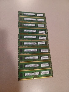 Lot of 10 Samsung 4GB PC3-12800U DIMM RAM - Picture 1 of 2