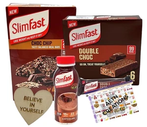 SlimFast Chocolate Lovers Variety Set, Protein Shake, Meal Replacement, Bars - Picture 1 of 5
