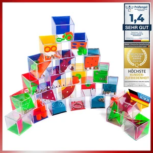 24 Stück Mini Kugel Geduldsspiele Mega-Set - Geschicklichkeitsspiele Mitgebsel - Bild 1 von 5