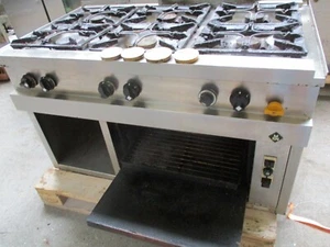 MKN OPTIMA 700 Gasherd 6 Flammig Herd mit Bachofen läuft auf ERD GAS - Bild 1 von 10