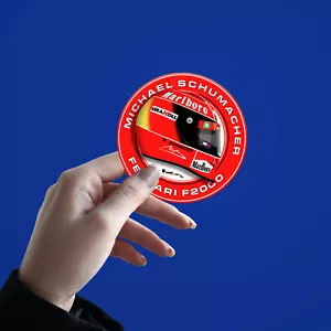 Michael Schumacher Ferrari Benetton F1 Helmet Sticker Vinyl - Scuderia GP - Picture 1 of 4