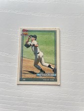 1991 Topps Cracker Jack (Series Two) #30 Steve Sax New York Yankees