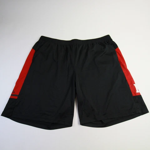 Rutgers Scarlet Knights adidas Climalite Athletic Shorts Men's Black/Red New Cover