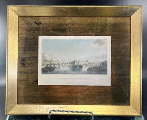 Set of 4 Hollywood Regency Framed Early 19th Century Paris Prints Rudolf Lesch - Picture 1 of 24