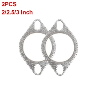 2pcs Ultra Seal Car Exhaust Gasket 2/2.5/3 Inch Exhaust Downpipe Gasket - Picture 1 of 13