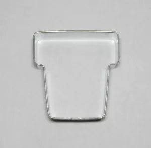 2⅞" Flower Pot Hat Cookie Cutter Tin Steel Spring Summer Garden Plant Party - Picture 1 of 5