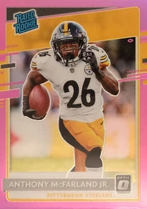 2020 Panini Donruss Football Optic Rated Rookie Preview #341: Anthony McFarland - Picture 1 of 4