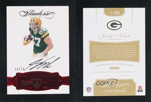 2016 Panini Flawless Flawless Signatures Ruby /15 Jordy Nelson #FSJN Auto