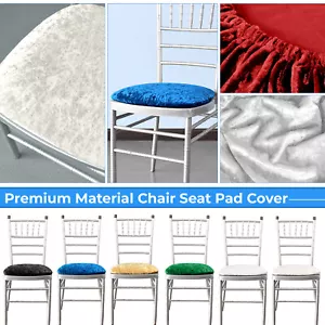 Removable Velvet Stretch Dining Chair Seat Covers Cushion Slipcovers & Protector - Picture 1 of 53