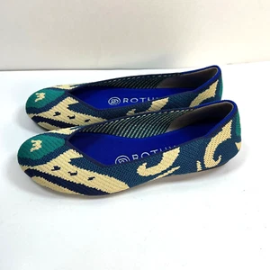 Zapatos de ballet Rothy’s The Flats para mujer talla 5 sin cordones azul marroquí retirados - Imagen 1 de 9
