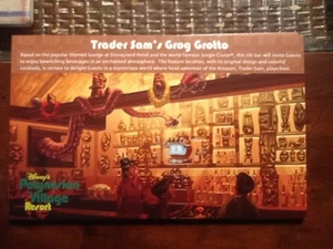 Walt Disney World Polynesian Village Trader Sams Grog Grotto New Post Card Brown - Picture 1 of 5