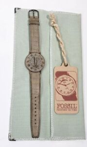 Fossil Faux Leather Band Wristwatches for sale | eBay