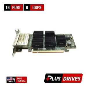 LSI Broadcom 9202-16e 16 Ports 6Gbps Quad Port PCIe 2.0 x16 SAS2 HBA Low Profile - Picture 1 of 7