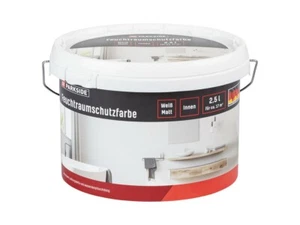 Feuchtraumschutzfarbe Profi Schimmel Schutzfarbe 2,5 L Wandfarbe Farbe Weiß matt - Bild 1 von 1