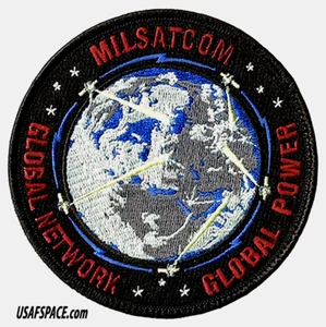 USSF MILSATCOM - MILITÄR SATELLITENKOMMUNIKATIONSDIREKTION - DOD USAF - VEL AUFNÄHER - Bild 1 von 3