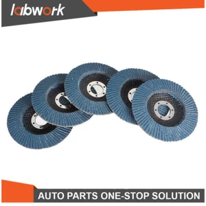 Labwork Premium Zirconia Flap Discs Sanding Grinding 10 Pack 40 Grit 4.5" X 7/8" - Picture 1 of 13