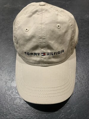 Tommy Hilfiger Cuero Correa Calavera Abrazador Gorra de Béisbol Sombrero Ajustable Beige Foto 1 de 4