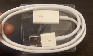 Cable extensor de cable de extensión USB de 3 pies macho a hembra Apple OEM Mac - Imagen 1 de 3