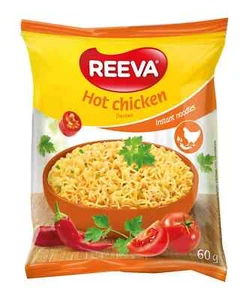 12 x REEVA NUDELN MIT HOT CHICKEN GESCHMACK 60G (12er Pack) - Bild 1 von 1