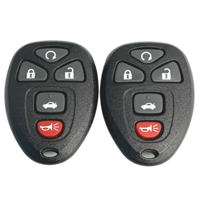 2 nuevos llaveros remotos de entrada sin llave electrónica OEM de 5 botones KOBGT04A 22733524 Foto 1 de 3