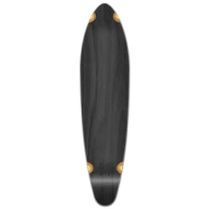 Yocaher Kicktail Blank Longboard Deck - Stained Black (DECK ONLY) - Picture 1 of 5