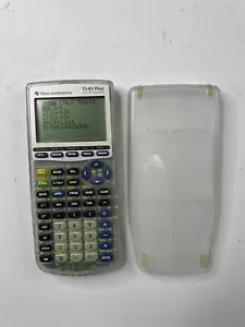 Texas Instruments TI-83 Plus Silver Edition Clear Graphing Calculator with Cover - Picture 1 of 3