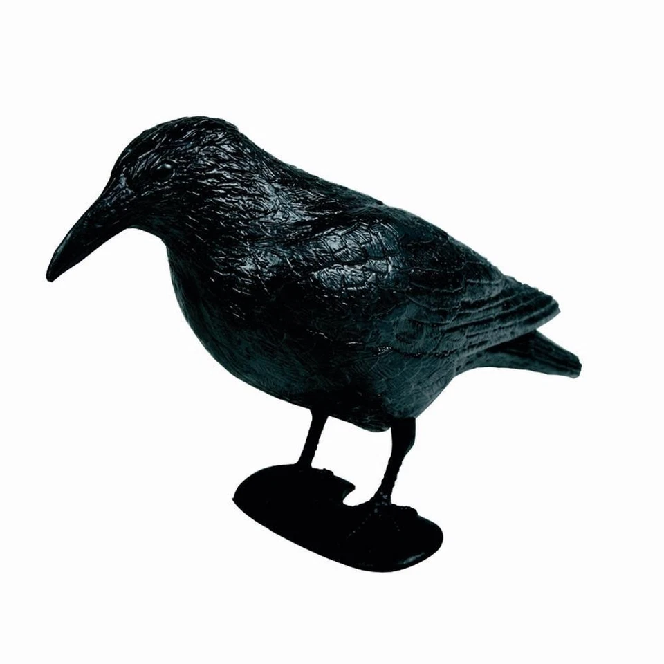 SIENA GARDEN Rabe Kunststoff 38cm schwarz mit Stab + Füßen, im Polybeutel