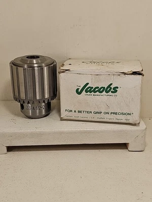 New Jacobs 33BA Drill Chuck 5/64" To 1/2" Cap 1/2-20 Threaded Mount No Key  - Image 1 of 4