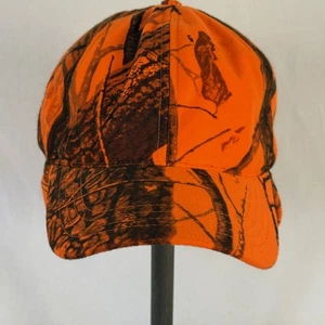 REAL TREE HARDWOODS ORANGE CAMO HAT WITH EAR MUFF LARGE - Bild 1 von 8