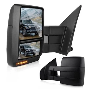 Espejo retrovisor de remolque compatible con espejos retrovisores para camioneta serie F150 2007-2014, ajuste eléctrico térmico - Imagen 1 de 8