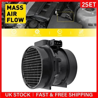 Mass Air Flow Meter Sensor Maf For Bmw 5 Series (E39) 520, 523, 525, 95-2004 2x - Image 1 of 4