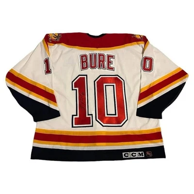 Pavel Bure Signed White Florida Panthers CCM Hockey Jersey NHL size 54 - Image 1 of 2