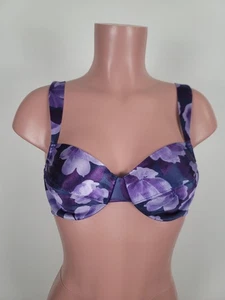 Victoria's Secret BH Vintage 36B Second Skin Blau Blumen Satin Bügel Sexy - Bild 1 von 10