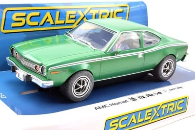 Scalextric Green AMC Hornet W/working Lights 1/32 Scale Slot Car - C4538 - Image 1 of 4