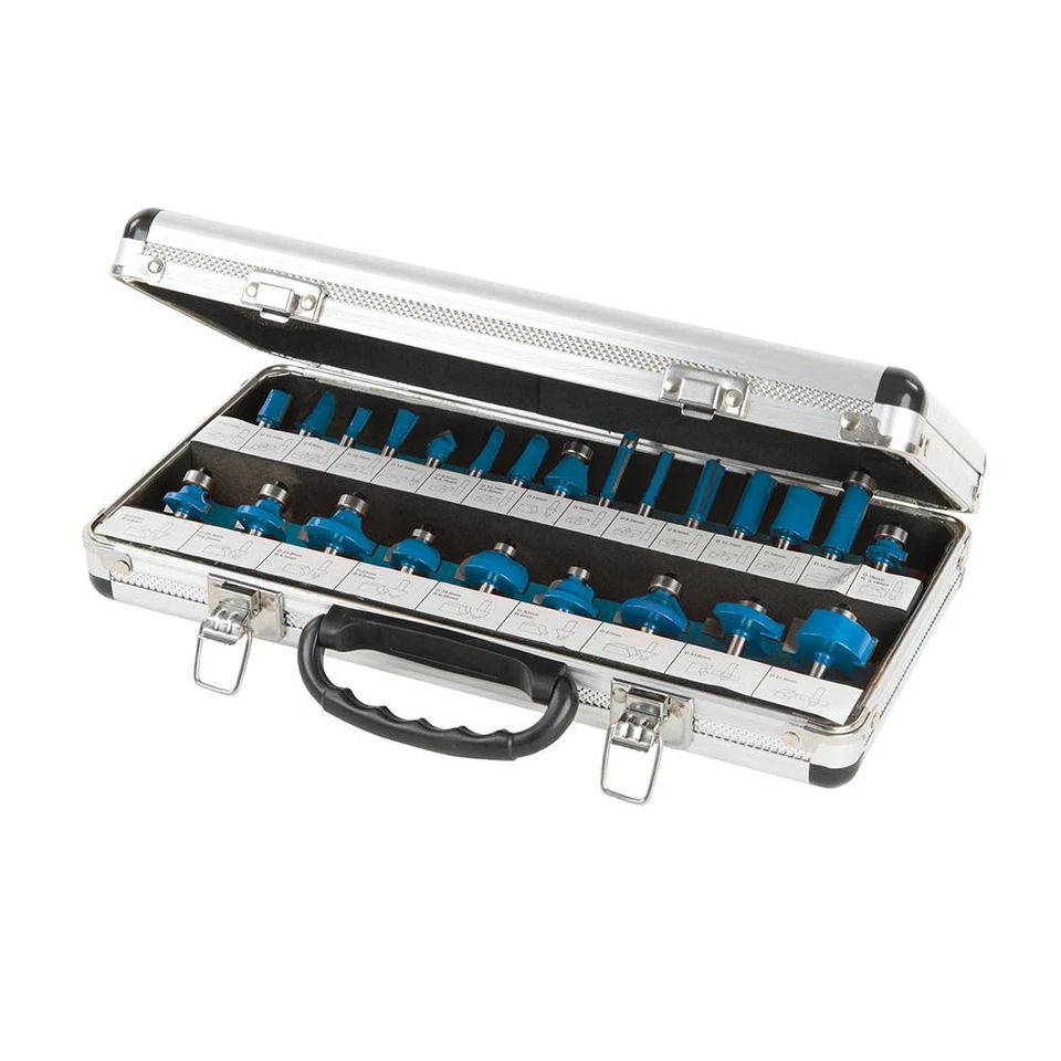 Silverline Fraises de défonceuse TCT, 1/4", 24 pcs 1/4" - Photo 1/1