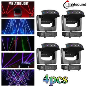 4pc 500Mw RGB 3in1 Infinite Moving Head Fan Laser light beam color Láser light - Picture 1 of 9