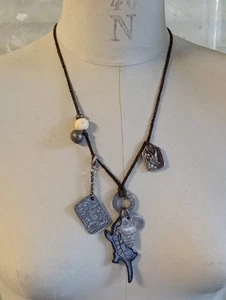 Collier Reminiscence Afrique Tigre Gazelle Métal Argenté 67 cm - 48,4 g Bijoux - Imagen 1 de 10