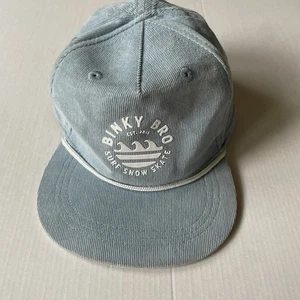 BINKY BRO Surf Skate Snow Infant Snap Back Hat Cap Light Blue Adjustable - Picture 1 of 5