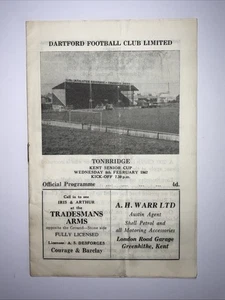 Dartford v Tonbridge; Kent Senior Cup, 8 de febrero de 1967 - Imagen 1 de 3